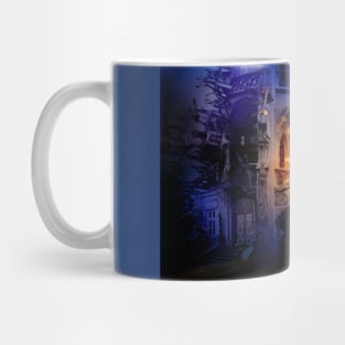 100 Keys ghostly little girl golden keys nightmare mansion Mug